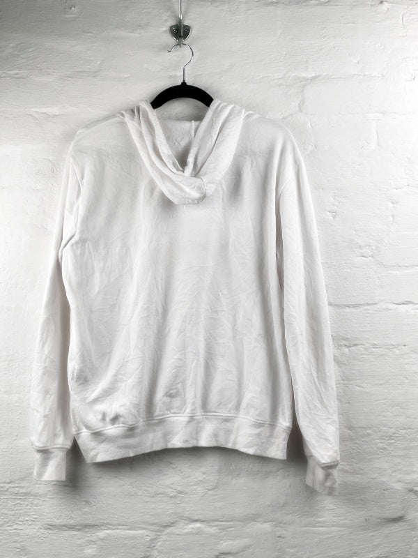 Rolling Stones Hoodie – In Concert Logo Print, Weiß, Official Merchandise