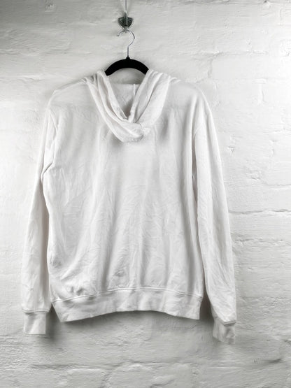 Rolling Stones Hoodie – In Concert Logo Print, Weiß, Official Merchandise