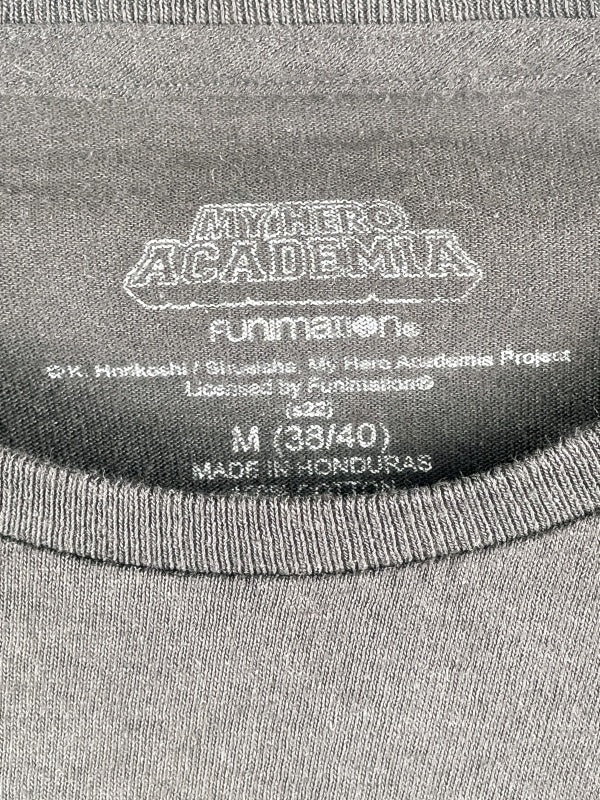 My Hero Academia Retro T-Shirt – Deku Lightning Print, Unisex, Größe M