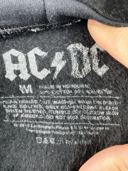 AC/DC Retro Hoodie – Classic Logo Print, Unisex, Größe M