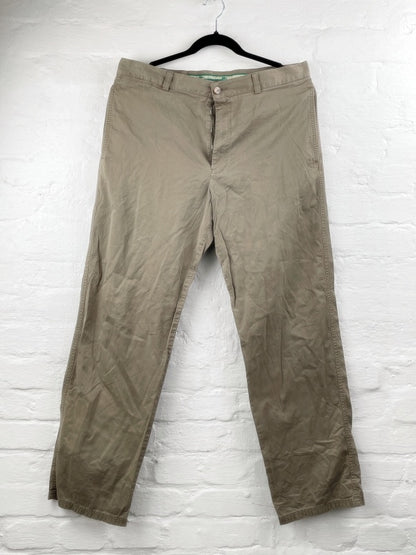 Lacoste Retro Chinohose – Beige, Straight Fit, Größe 46