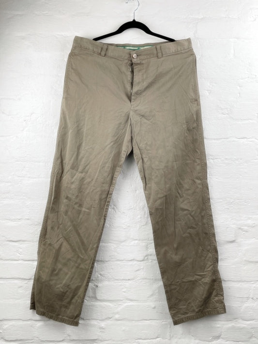 Lacoste Retro Chinohose – Beige, Straight Fit, Größe 46