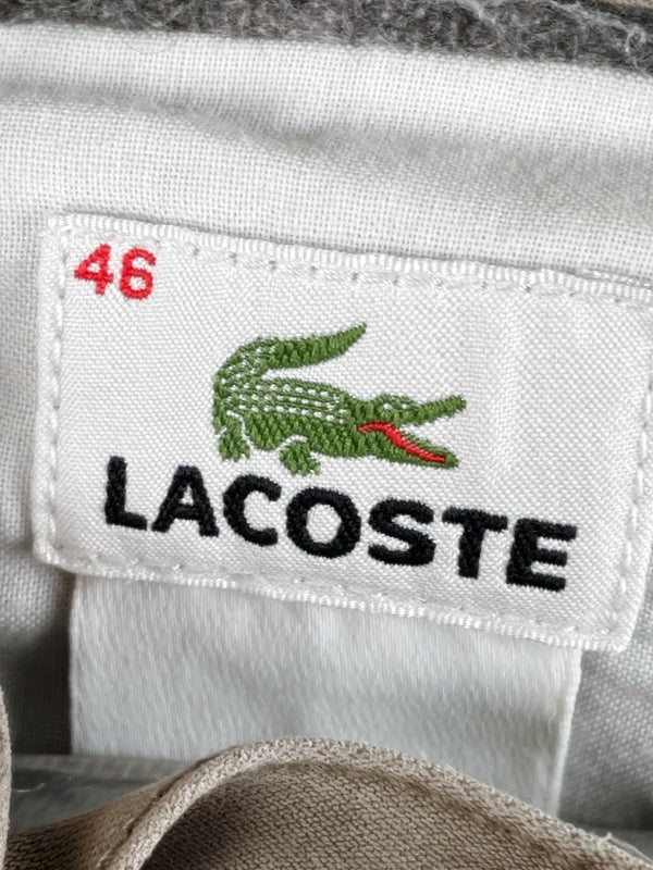 Lacoste Retro Chinohose – Beige, Straight Fit, Größe 46