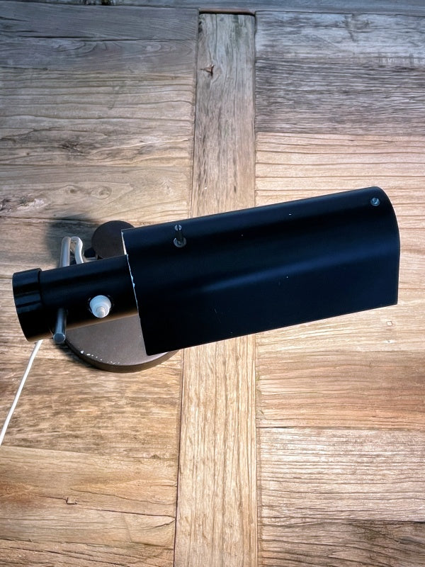 Schreibtischlampe Typ TK 501 – Mid-Century / DDR-Industriedesign, Schwarz, ca. 1970er