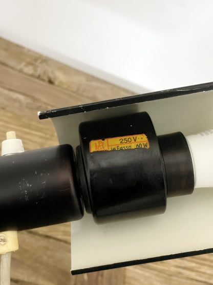 Schreibtischlampe Typ TK 501 – Mid-Century / DDR-Industriedesign, Schwarz, ca. 1970er