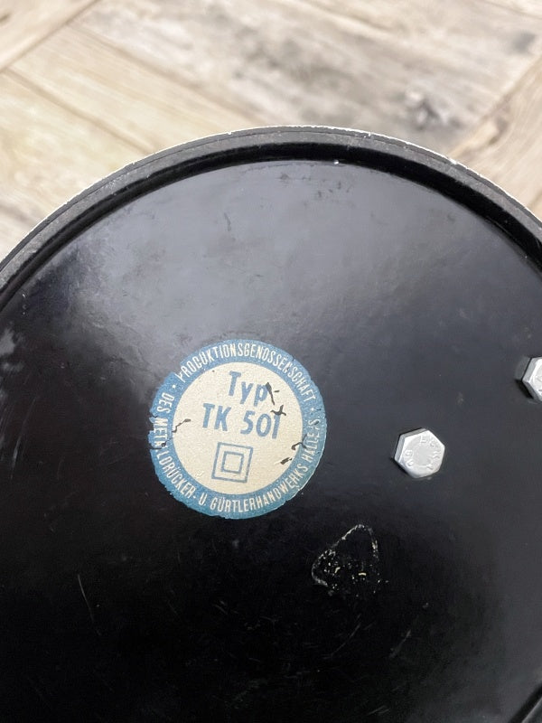 Schreibtischlampe Typ TK 501 – Mid-Century / DDR-Industriedesign, Schwarz, ca. 1970er