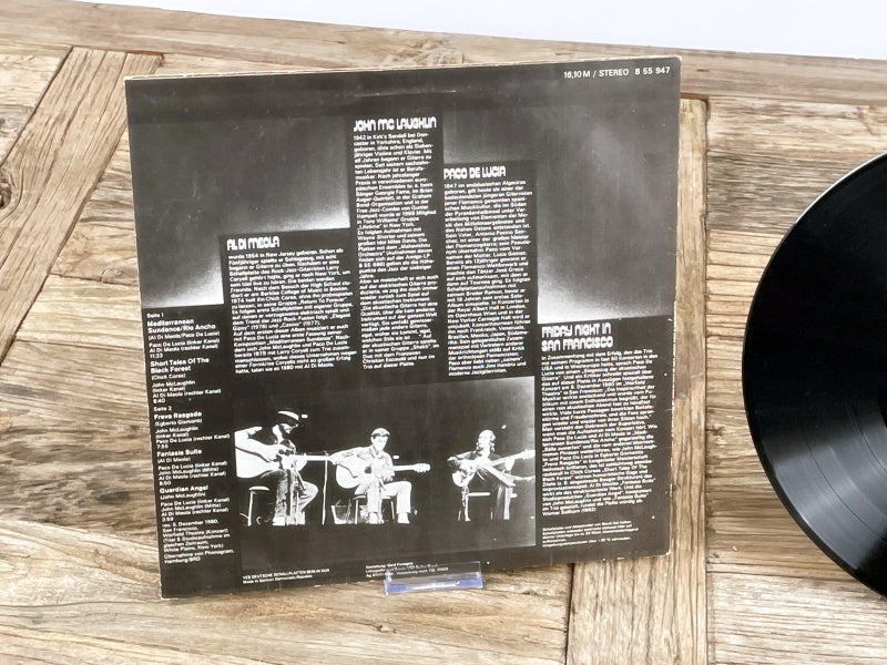 Al Di Meola, John McLaughlin & Paco de Lucía – Friday Night in San Francisco (AMIGA, DDR 1983) – Retro Fusion Jazz LP