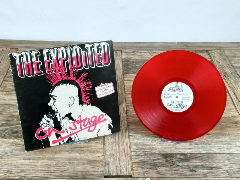 The Exploited – On Stage (Live Collector’s Album, Red Vinyl, Retro Punk LP, UK 1981)