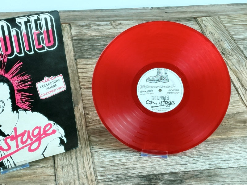 The Exploited – On Stage (Live Collector’s Album, Red Vinyl, Retro Punk LP, UK 1981)