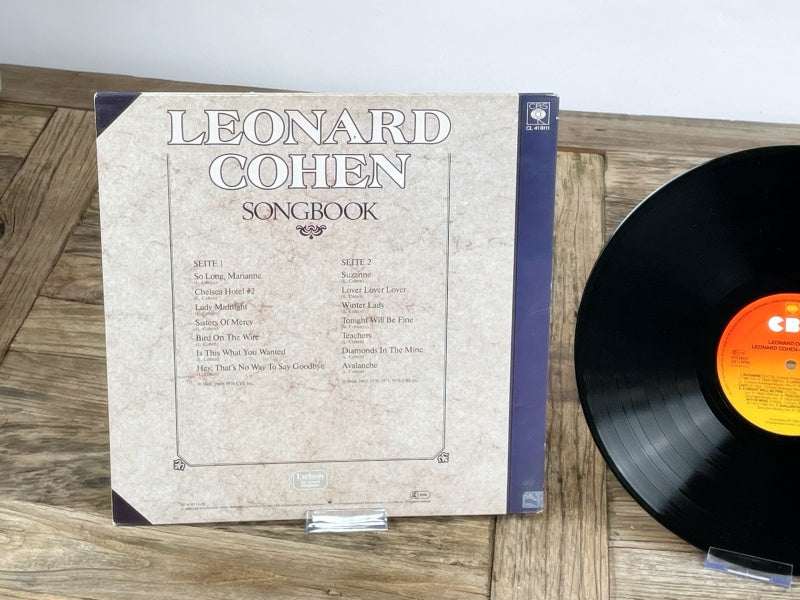 Leonard Cohen – Songbook (LP, CBS, ca. 1980s) – Vintage Folk & Poetry Collection