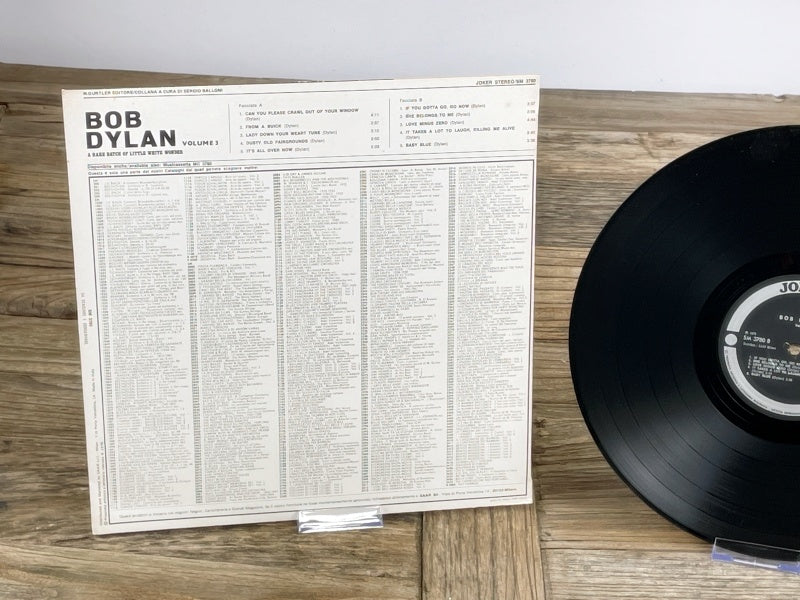 Bob Dylan – A Rare Batch of Little White Wonder Vol. 3 Retro LP (Joker SM 3790, Italy 1975)