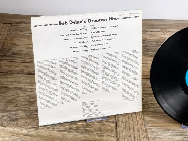 Bob Dylan – Greatest Hits Vintage LP (AMIGA 8 55 480, GDR 1980s)