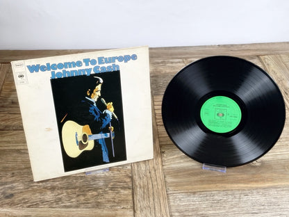Johnny Cash – Welcome to Europe (CBS, ca. 1972) – Vintage LP Vinyl