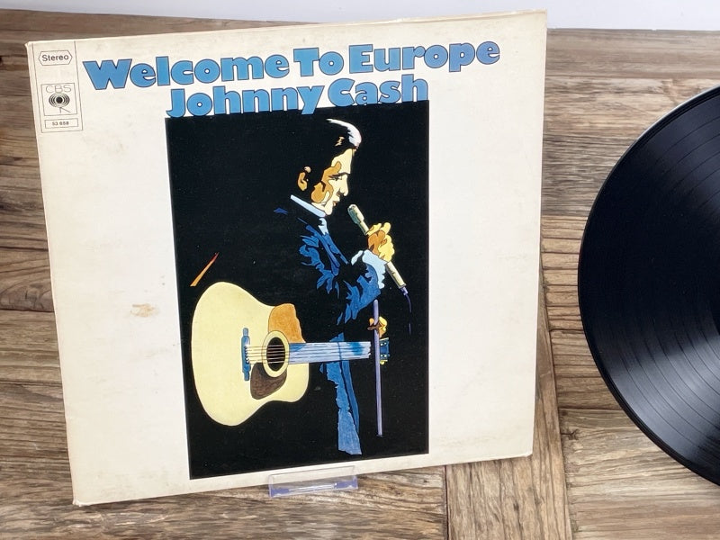 Johnny Cash – Welcome to Europe (CBS, ca. 1972) – Vintage LP Vinyl