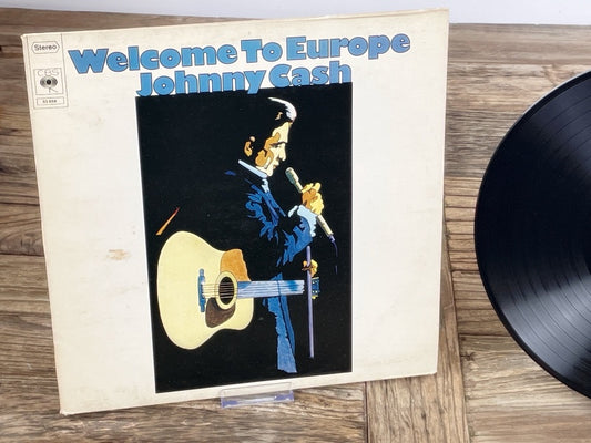 Johnny Cash – Welcome to Europe (CBS, ca. 1972) – Vintage LP Vinyl