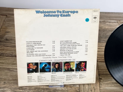 Johnny Cash – Welcome to Europe (CBS, ca. 1972) – Vintage LP Vinyl