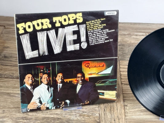 Four Tops – Live! Vintage Motown Soul LP (Tamla Motown STML 11041, 1966)