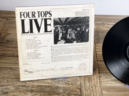 Four Tops – Live! Vintage Motown Soul LP (Tamla Motown STML 11041, 1966)