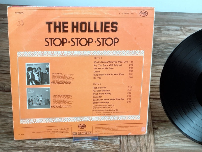 The Hollies – Stop! Stop! Stop! Vintage LP (Emidisc 1C 048-51 759, ca. 1970er)