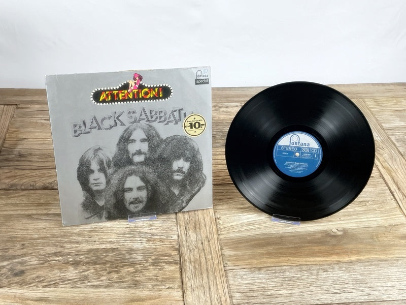 Black Sabbath – Attention! Black Sabbath (Fontana Special, 1972) Vintage Compilation LP – Deutsche Erstpressung