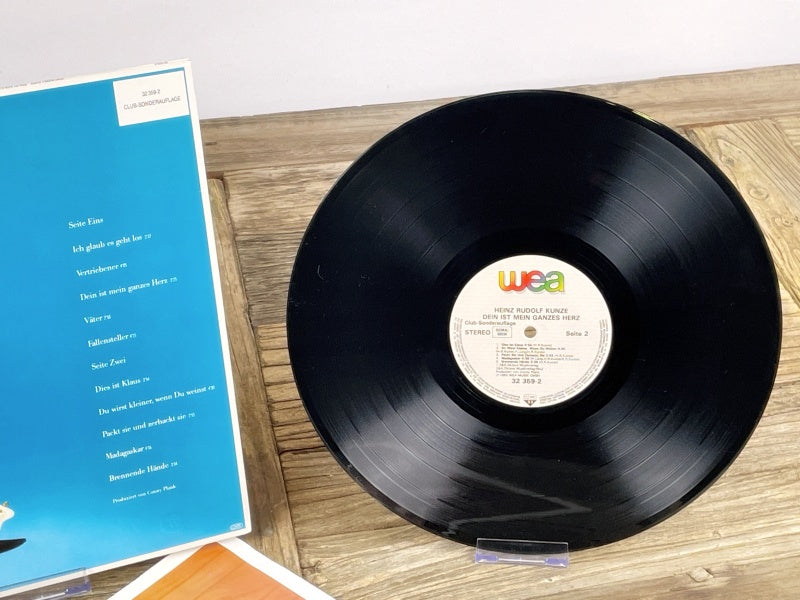 Heinz Rudolf Kunze – Dein ist mein ganzes Herz (WEA, 1985) Vintage LP – German Pop-Rock Classics Pressing