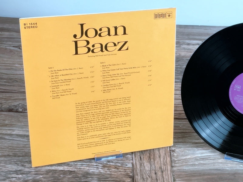 Joan Baez – Joan Baez (Vanguard / Bellaphon, ca. 1970s Reissue) Vintage LP – Deutsche Pressung