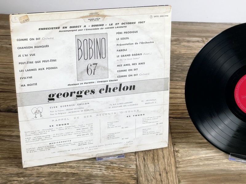 Georges Chelon – Bobino ’67 (Pathé / EMI, 1967) Vintage LP – Französische Originalpressung