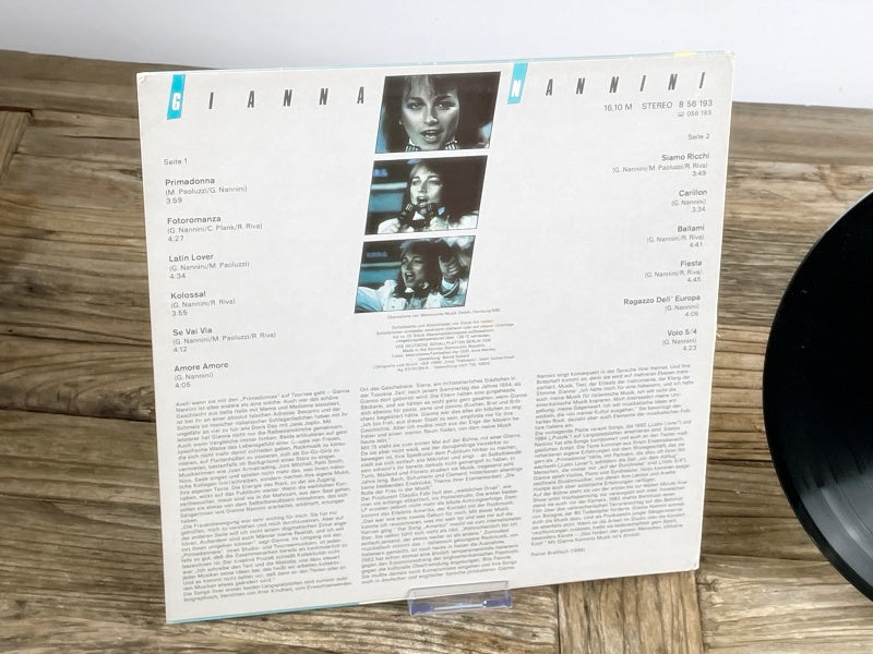 Gianna Nannini – Gianna Nannini Vintage LP (Amiga, GDR 1983)