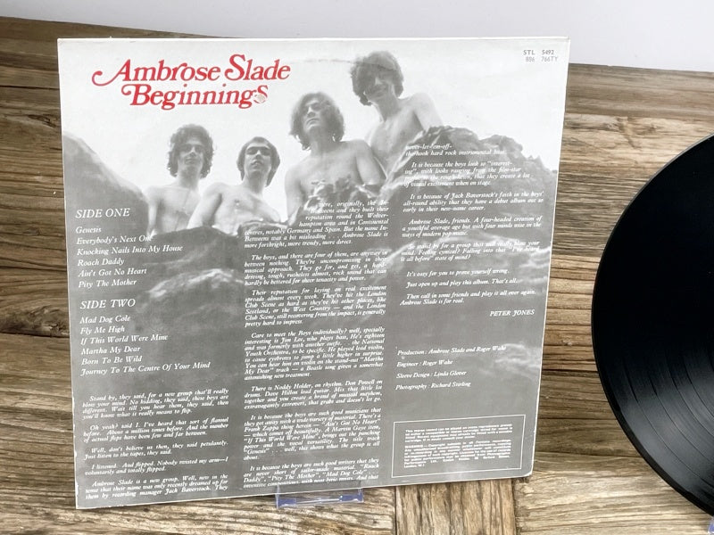 Ambrose Slade – Beginnings Vintage LP (Fontana, UK 1969)