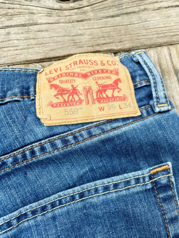 Levi’s 559 Relaxed Straight – Retro Denim Jeans W36 L34