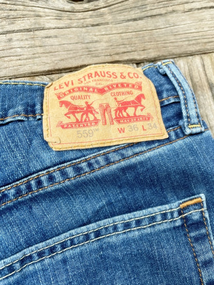 Levi’s 559 Relaxed Straight – Retro Denim Jeans W36 L34