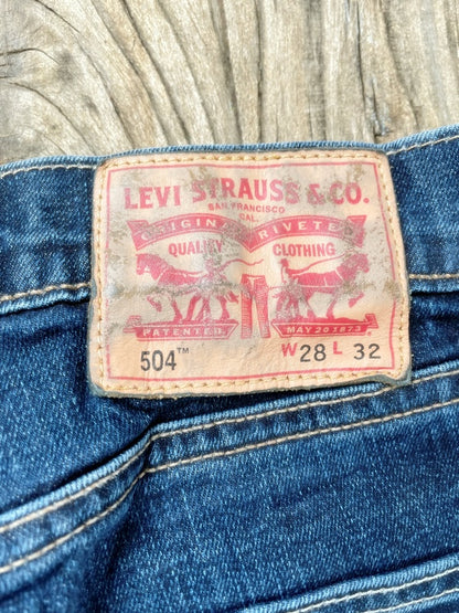 Levi’s 504 Regular Straight – Retro Denim Jeans W28 L32