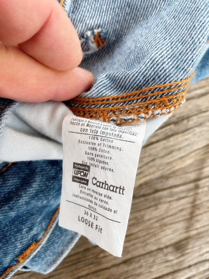 Carhartt Carpenter Jeans mit Double-Knee 36x32 (ungetragen, ca. frühe 2000er)