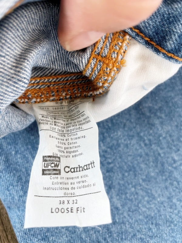 Carhartt Loose Fit – Work Denim Jeans 38x32 (ungetragen, ca. frühe 2000er)
