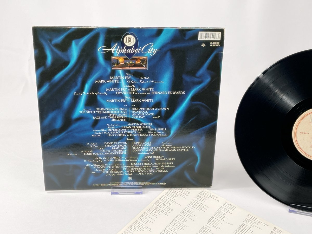 ABC – Alphabet City LP 1987 Vertigo Retro
