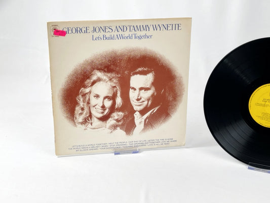 George Jones &amp; Tammy Wynette – Vintage Country LP “Let's Build A World Together” (1973, Epic Records)