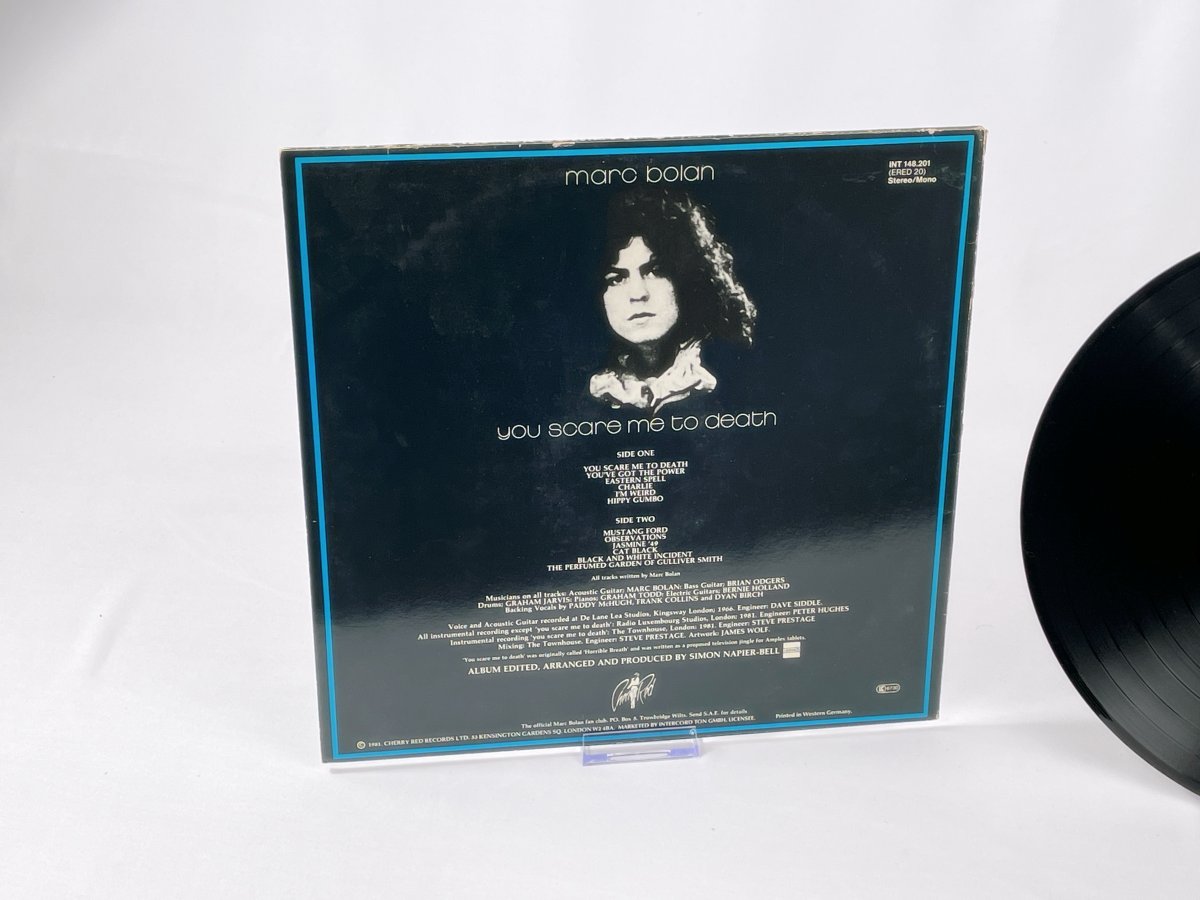 Marc Bolan - You Scare Me To Death LP Vinyl 1981, Cherry Red/Chrysalis, Retro Glam Rock Album