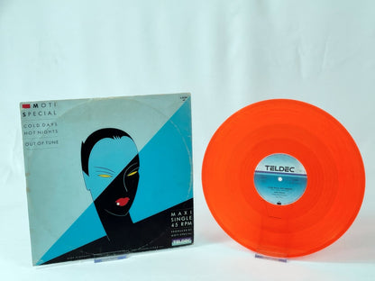 Moti Special – Cold Days, Hot Nights 12" Maxi-Single 1985, Vintage Orange Vinyl