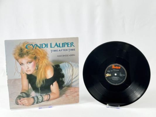 Cyndi Lauper – Time After Time 12" Maxi-Single 1984, Vintage Pop Vinyl