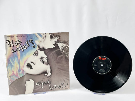 Cyndi Lauper – True Colors 12" Maxi-Single 1986, Vintage Pop Vinyl
