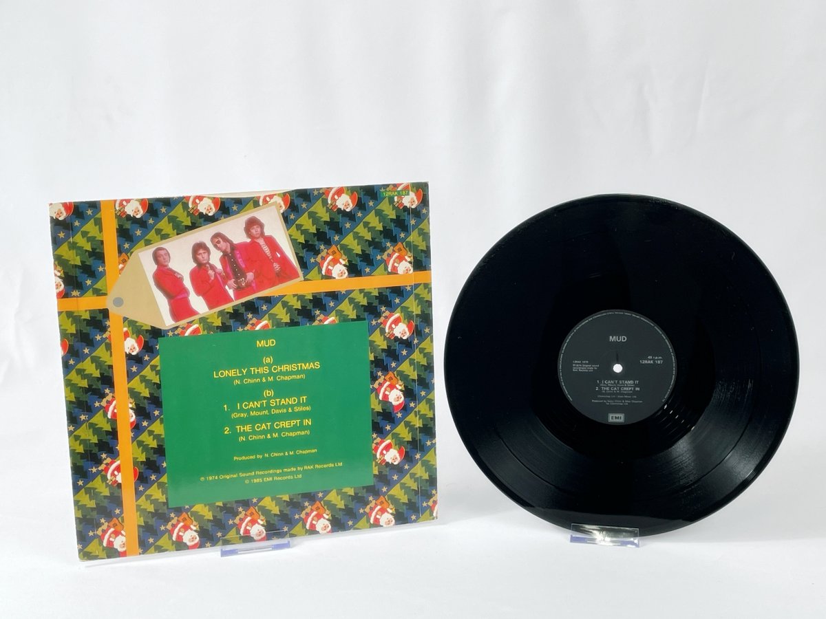 Mud – Vintage 12'' maxi single “Lonely This Christmas” (EMI 1985)