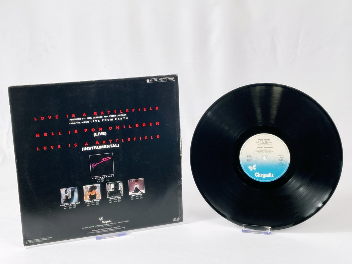 Pat Benatar – Love Is A Battlefield 12'' Maxi Single, Vintage Chrysalis 1983
