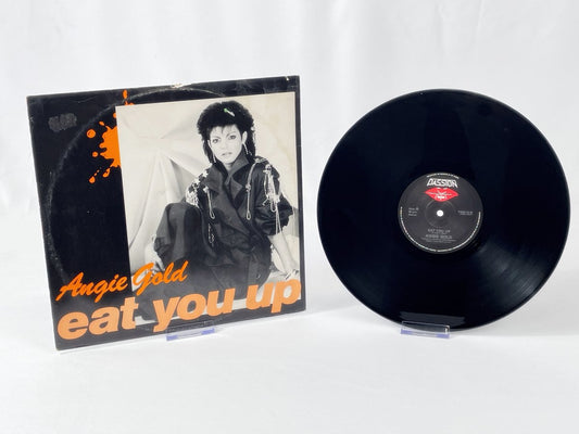 Angie Gold – Retro Maxi Single „Eat You Up“ (1985, Passion Records)