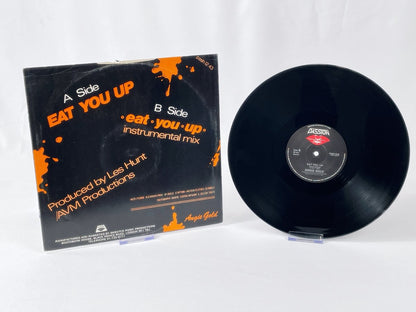 Angie Gold – Retro Maxi Single „Eat You Up“ (1985, Passion Records)