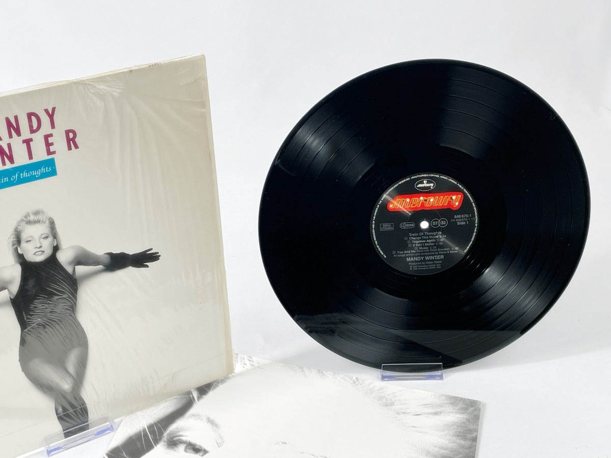 Mandy Winter – Train Of Thoughts LP Vinyl 1989, Vintage Pop Rock, Mercury