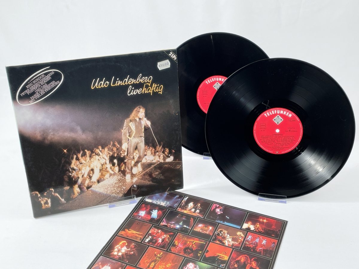 Udo Lindenberg Livehaftig 2LP Vinyl 1979 Telefunken Gatefold Retro