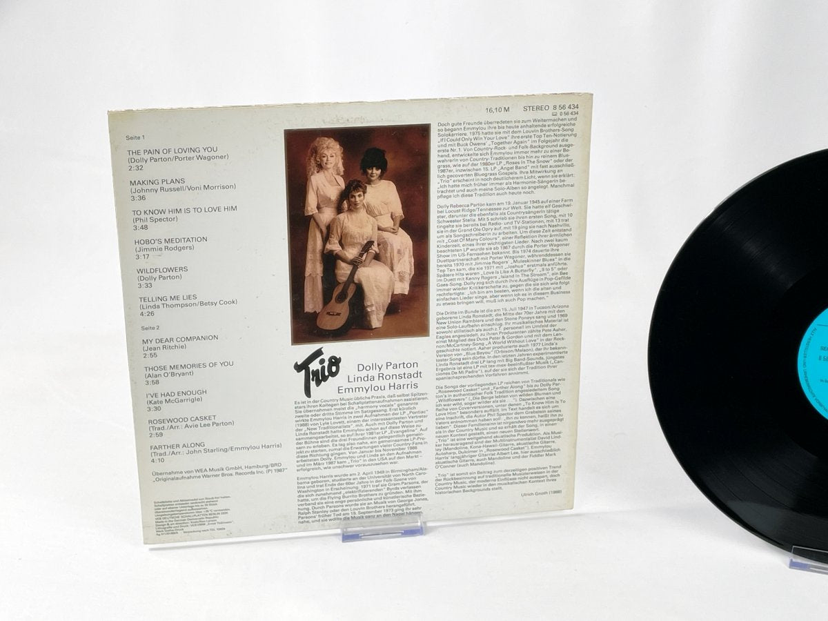 Dolly Parton, Linda Ronstadt &amp; Emmylou Harris – Trio (AMIGA, GDR pressing, LP vinyl) – Vintage