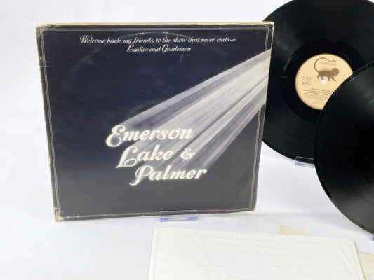 Emerson Lake & Palmer – Welcome Back My Friends to the Show That Never Ends LP Vinyl 1974, Vintage Progressive Rock, Manticore