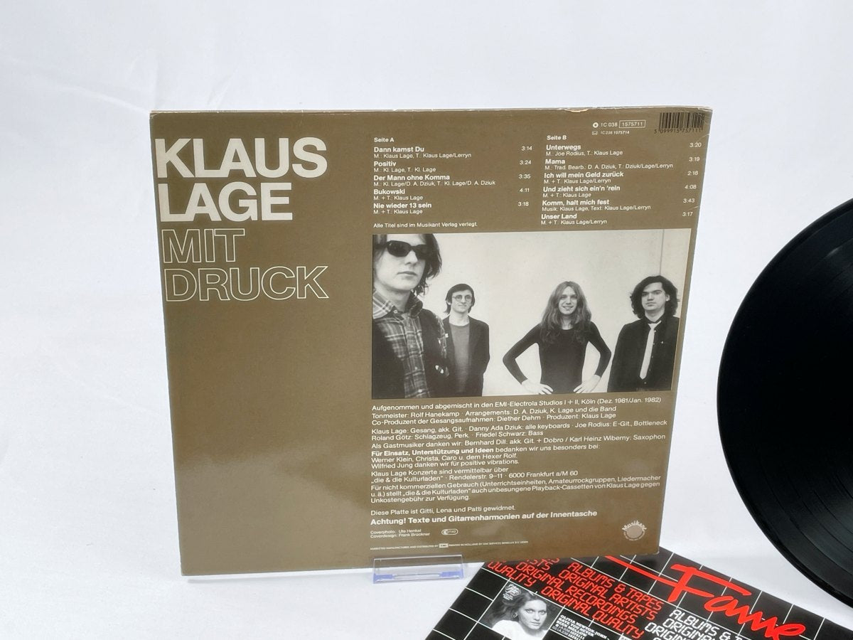 Klaus Lage – Positiv (LP, Musikant / Fame) Retro Vinyl